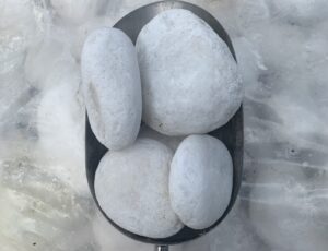 50 – 70MM Snow White Pebbles – 20KG Bag